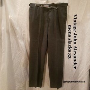 Vintage John Alexander grey mens slacks VG